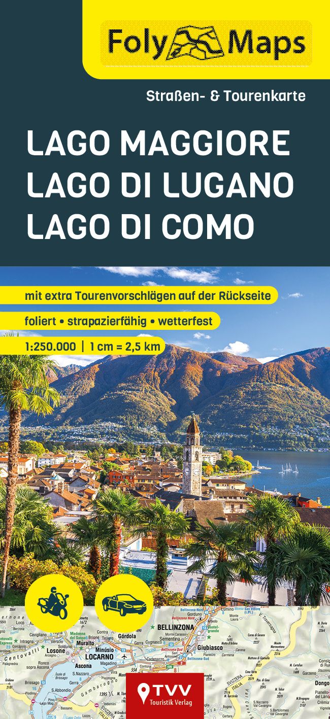 FolyMaps Lago Maggiore|Lago di Lugano|Lago di Como Werbung, Plakat