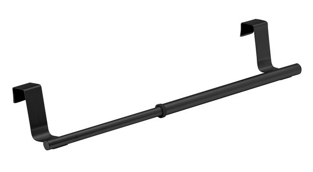 Handtuchhalter, schwarz, ausgezogen