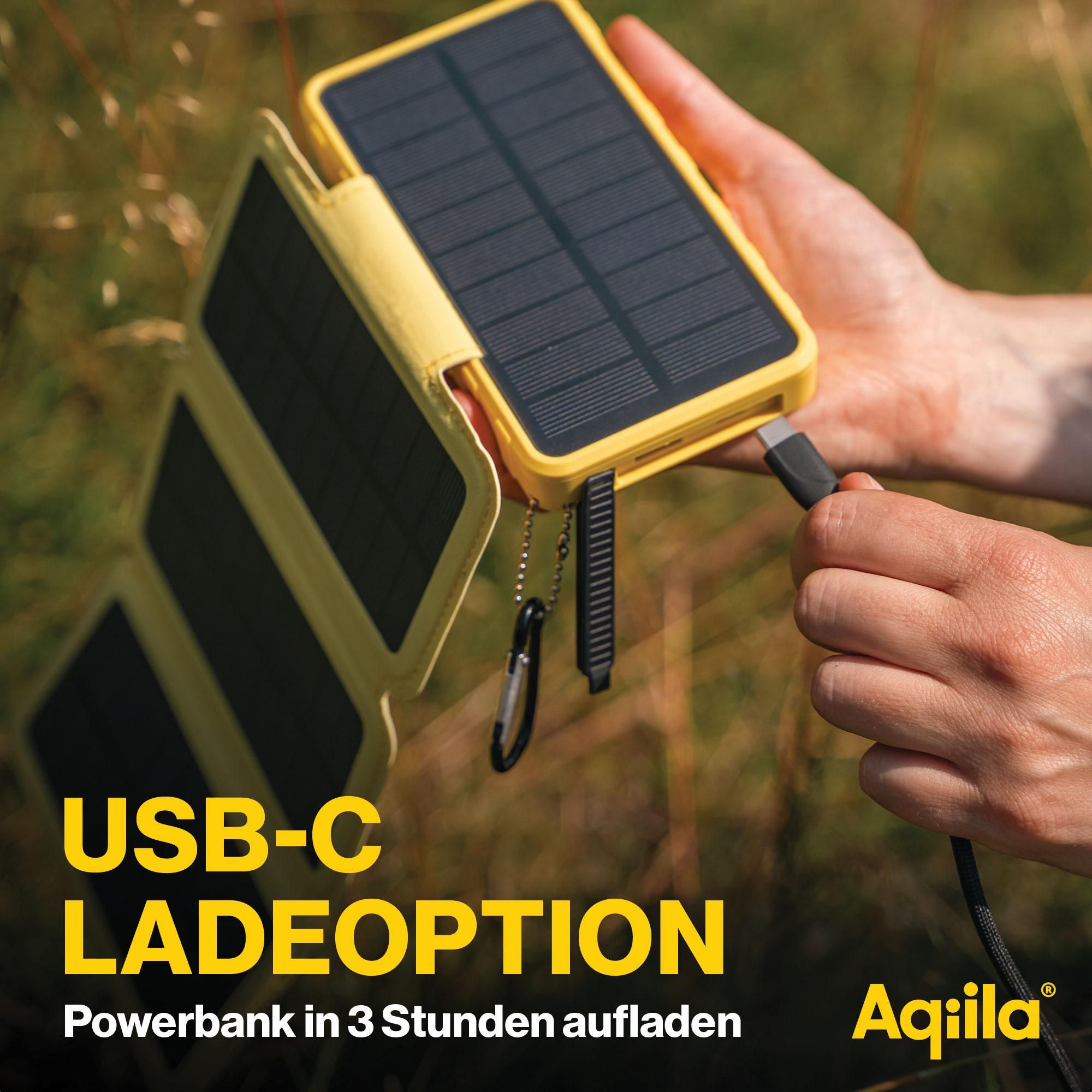 solarpanel, USB-C, Powerbank, Ladegerät, Solarpanel