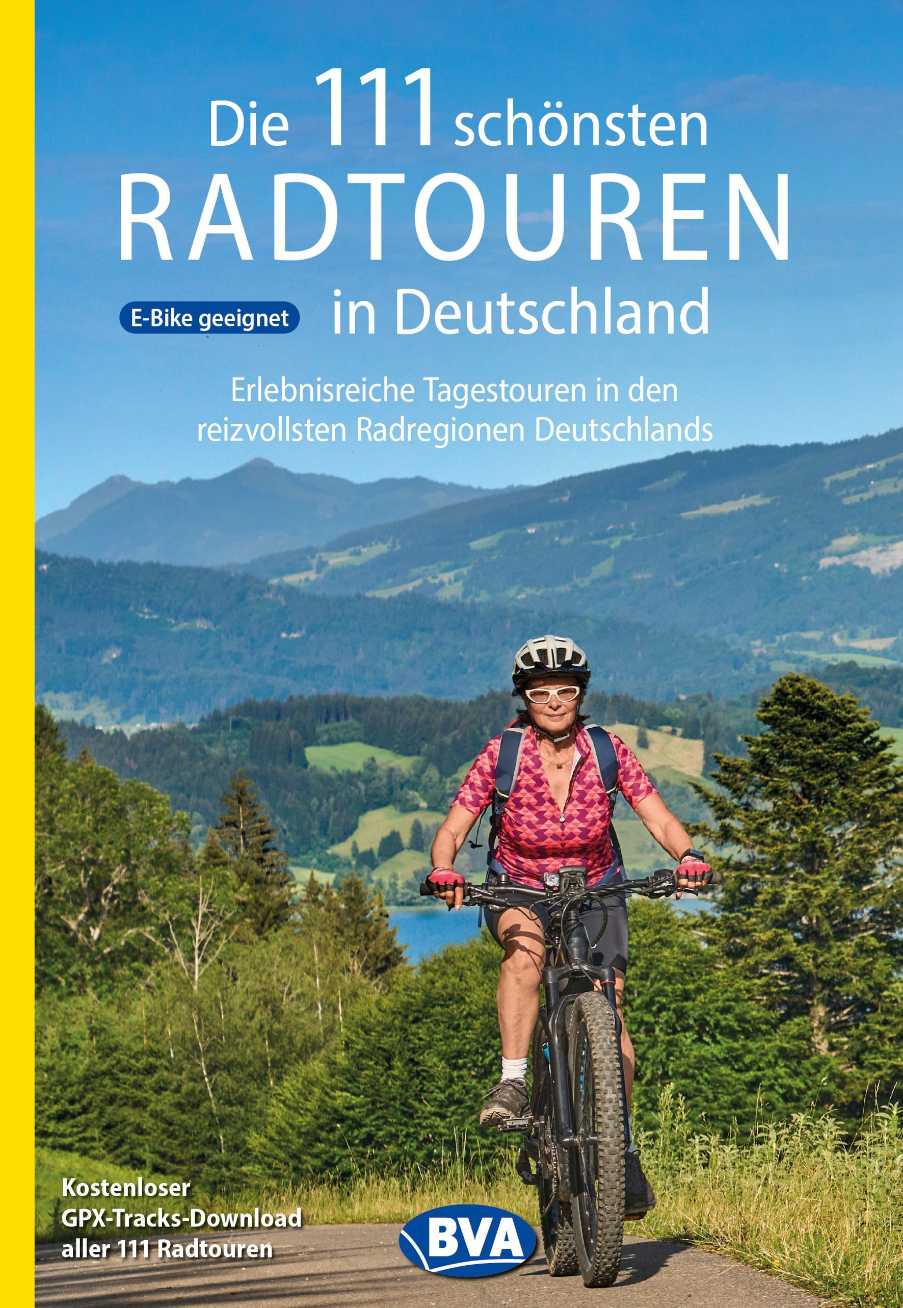 Radurlaub, Radtour, Mountainbike, Frau mit Fahrrad, Outdoor