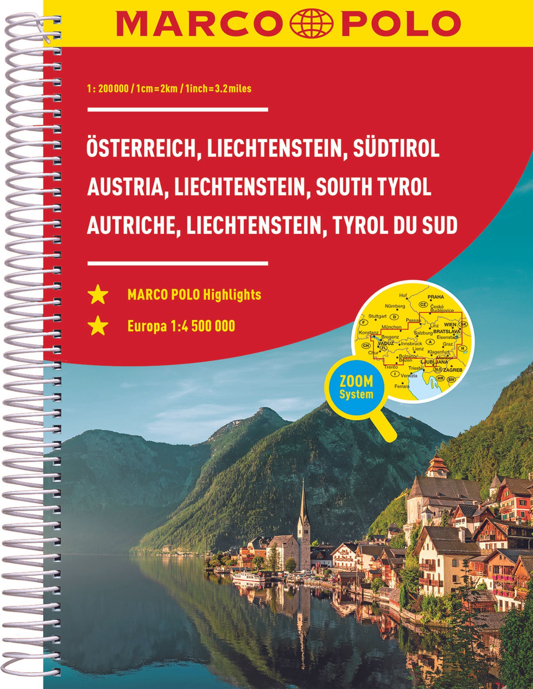 9783575016607 Cover Marco Polo Reiseatlas Österreich, Südtirol