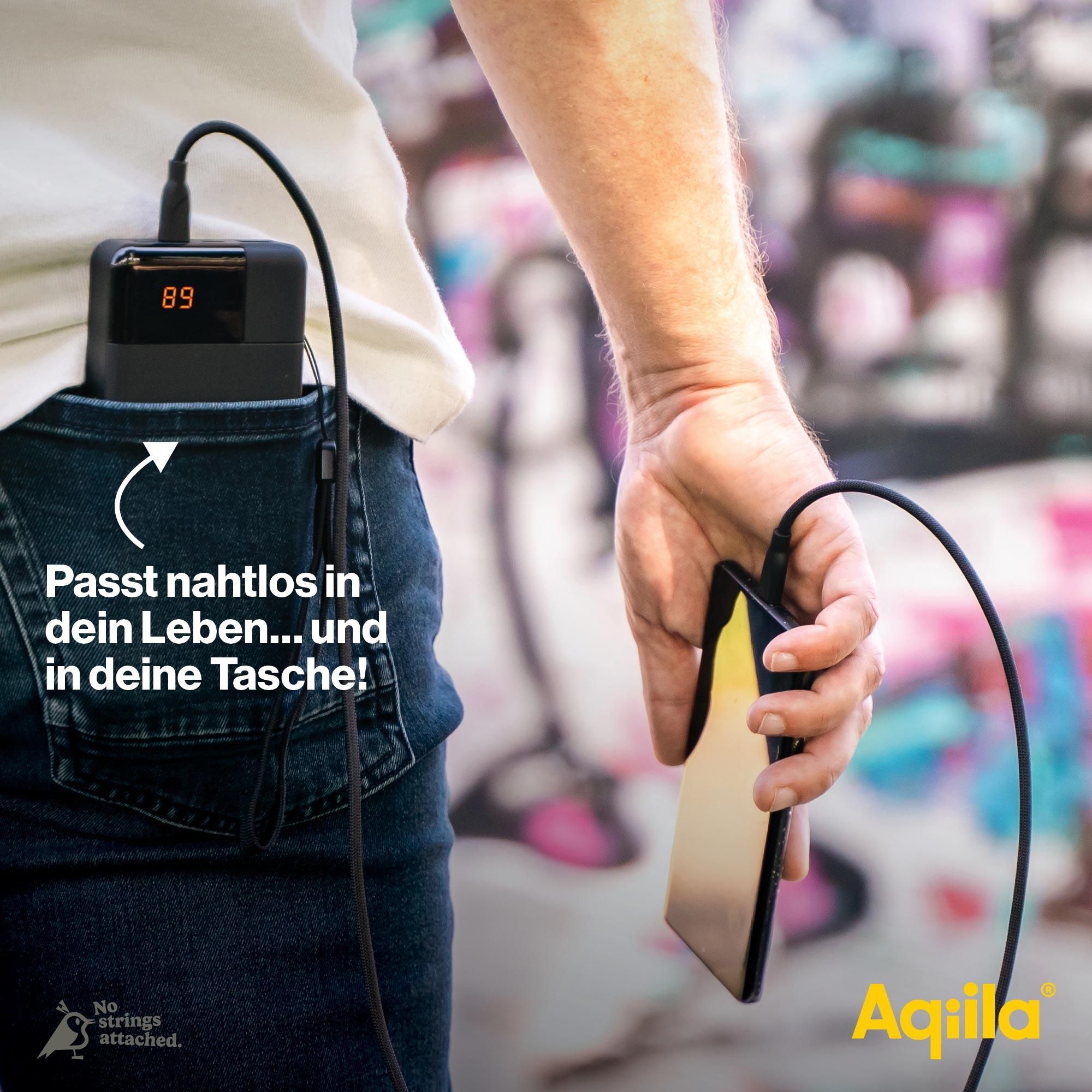Smartphone, Powerbank, USB-C, Kabel, Jeans