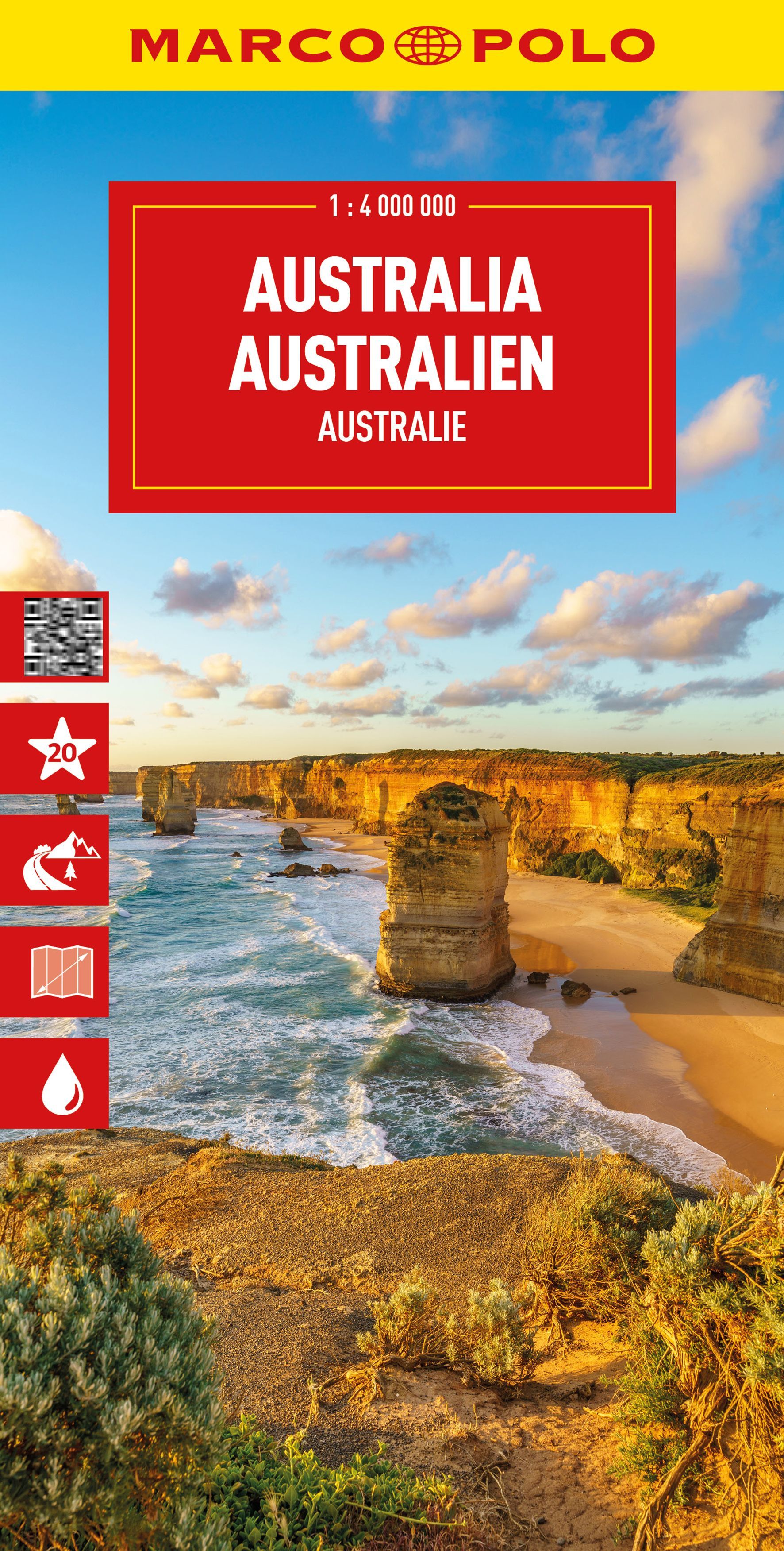MARCO POLO Reisekarte Australien 1:4 Mio. Cover Marco Polo Australien. Küstenlandschaft