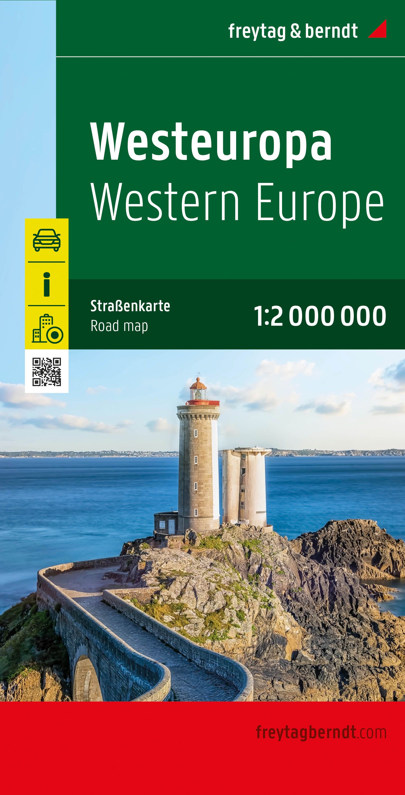 9783707921885 Cover Freytag&Berndt Straßenkarte Westeuropa