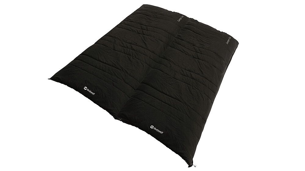 996042412 Doppelschlafsack, schwarz, geschlossen