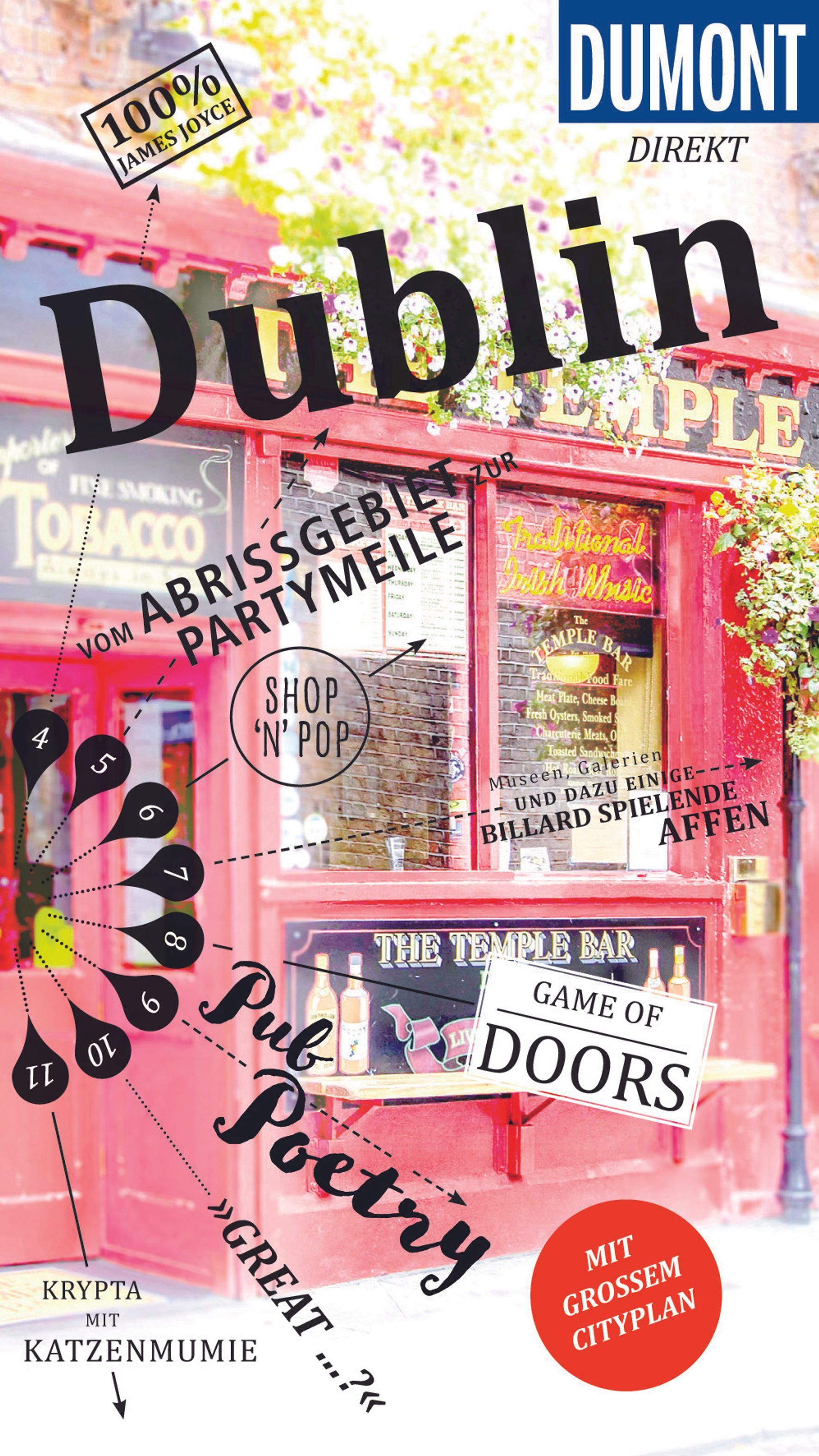 DuMont direkt Reiseführer Dublin Publikation, Buch, Werbung, Plakat