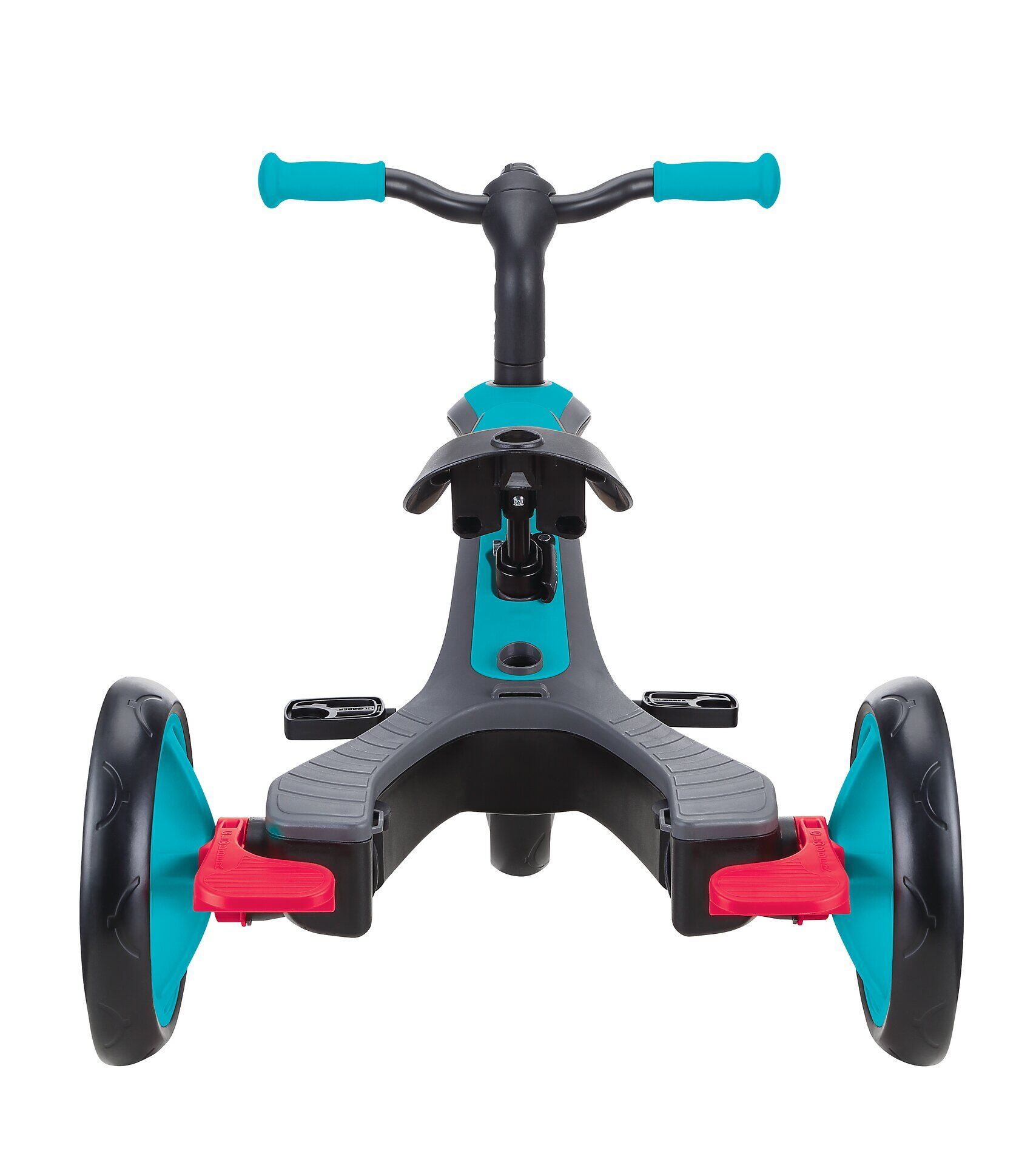 Transport, Fahrzeug, Kinderroller, Dreirad, Türkis, Rad