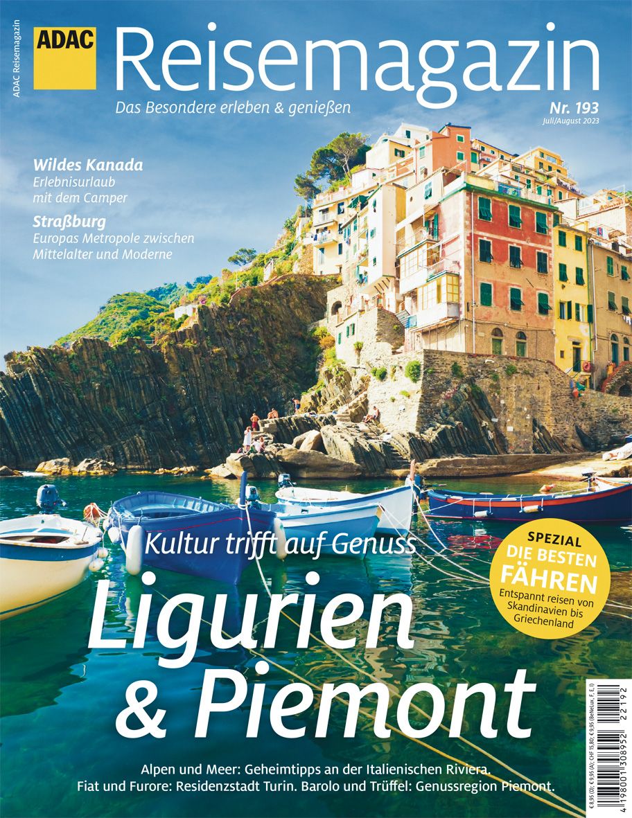 9783986450724 Cover, ADAC Reisemagazin, Ligurien, piemont