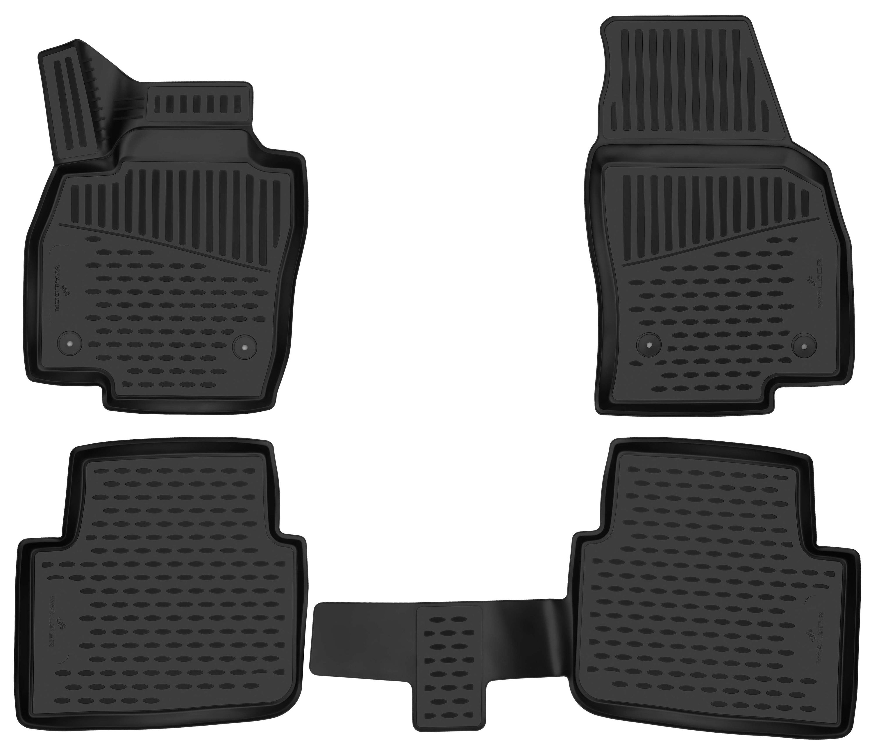 Fußmatten, Gummimatten XTR für Skoda Kamiq, schwarz