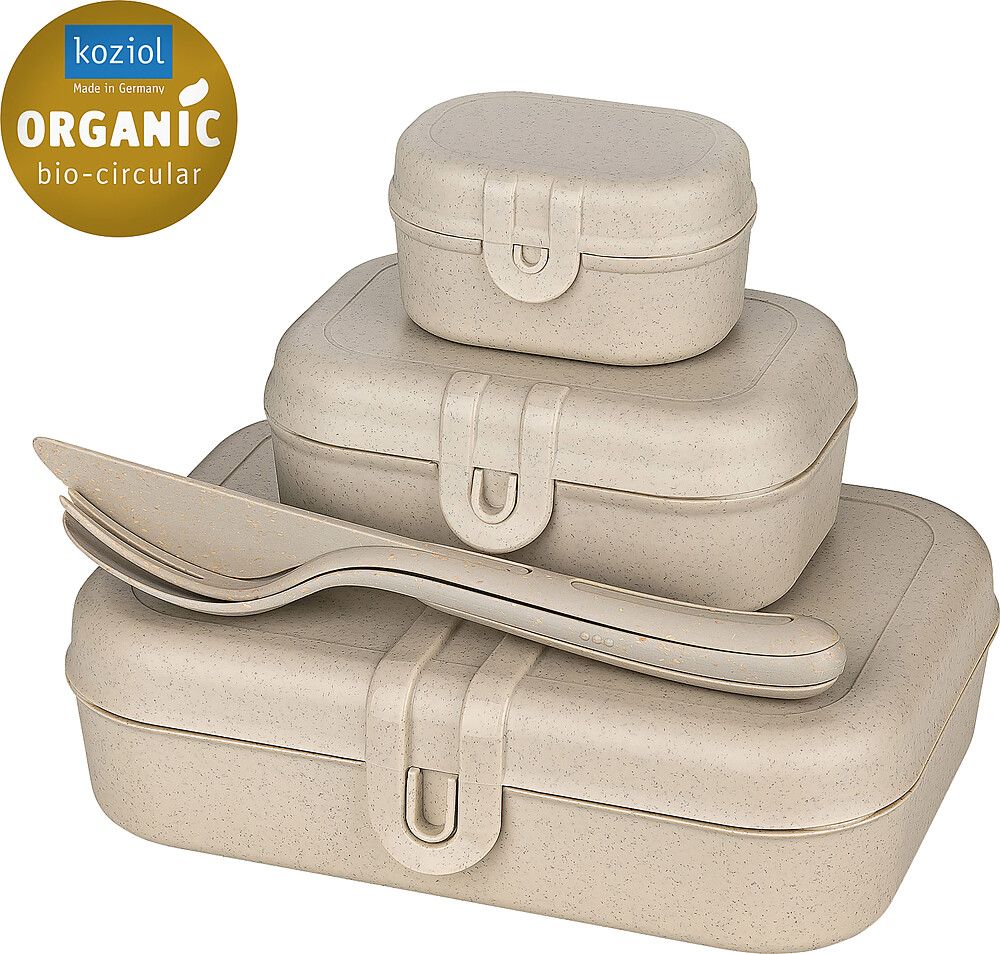 9984724200 Koziol Lunchboxset 3 teilig  mit Besteckset 3 teilig