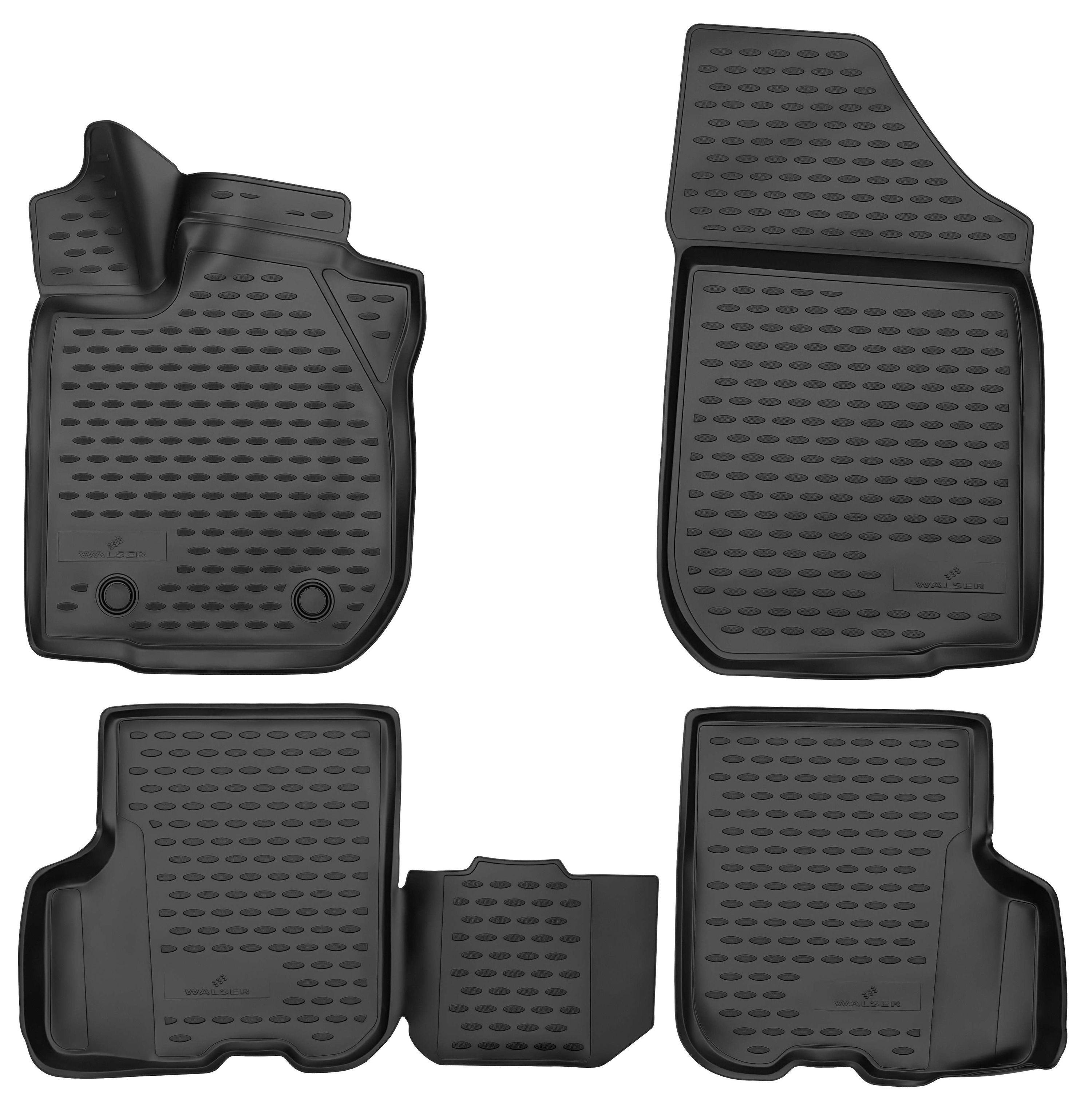 Fußmatte, Gummimatten XTR für Dacia Logan, schwarz 