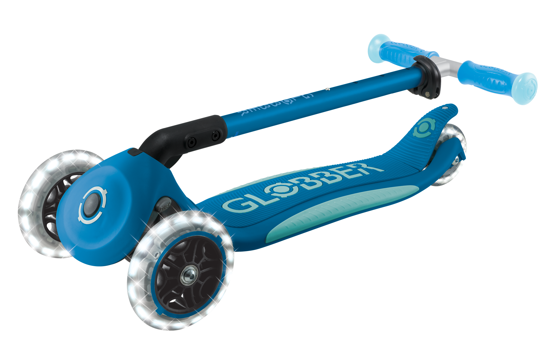 Transport, Fahrzeug, Kinderroller, Roller, Blau, Rad