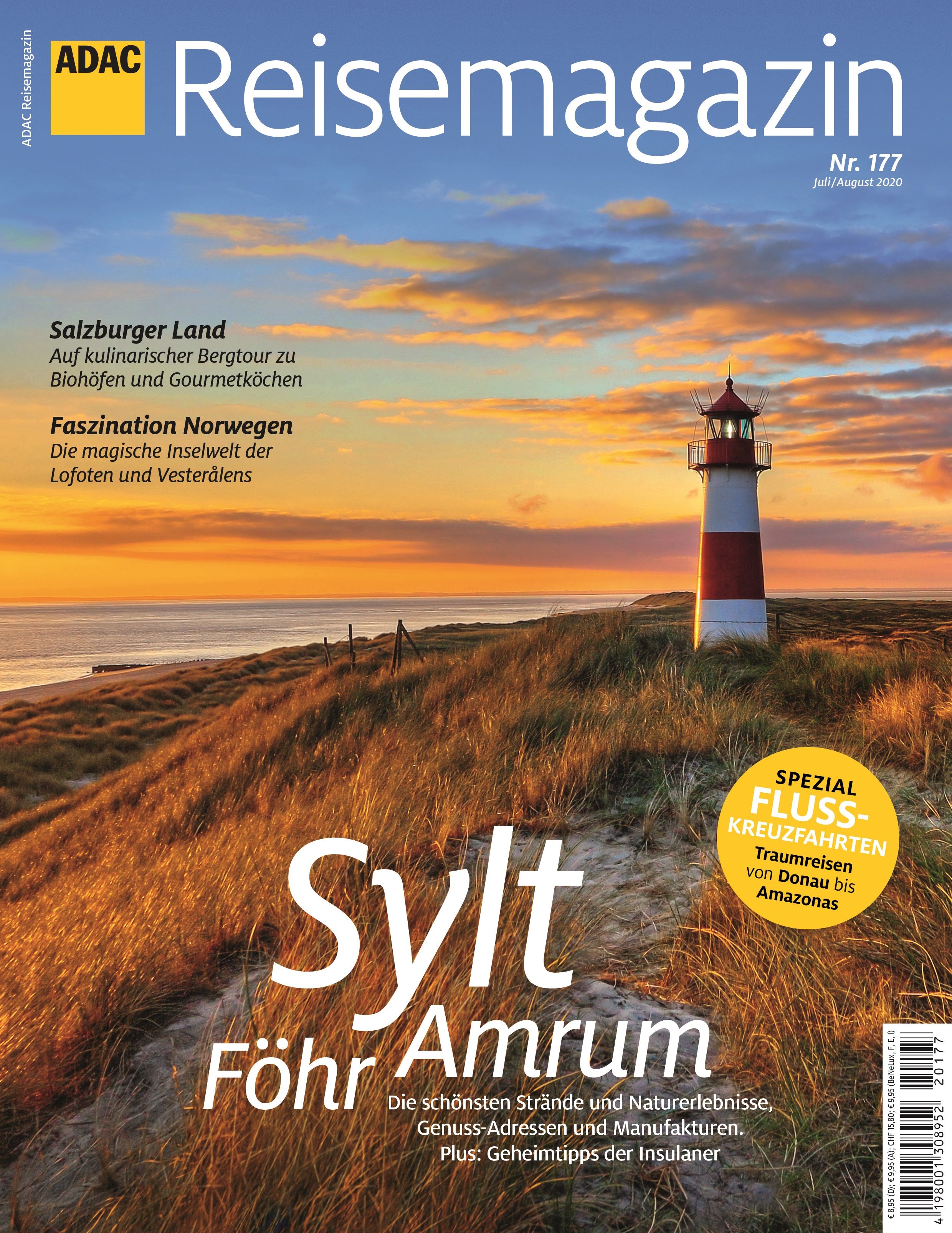 9783956898914 ADAC Reisemagazin, Sylt, Leuchtturm, Dünen, Strand, Meer