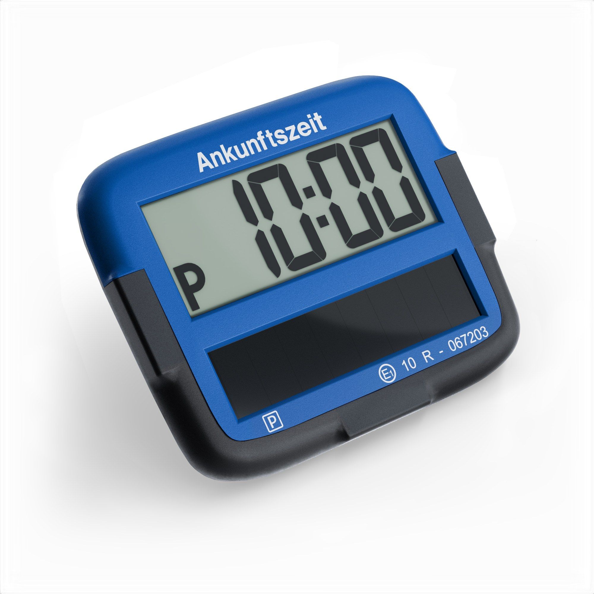 Park Micro Solar Parkscheibe digital, blau Parkscheibe Blau mit Schwarzen Rand