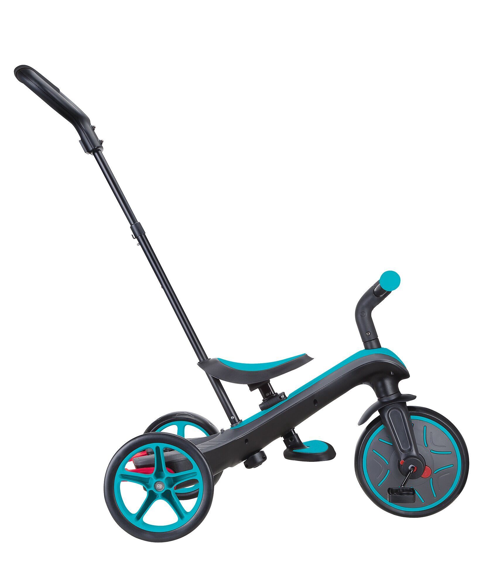 Transport, Fahrzeug, Kinderroller, Dreirad, Türkis, Rad
