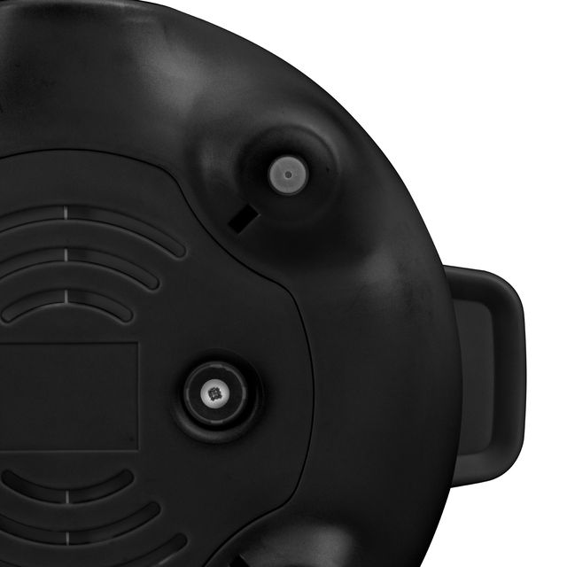 Details Elektrokochtop von unten, schwarz