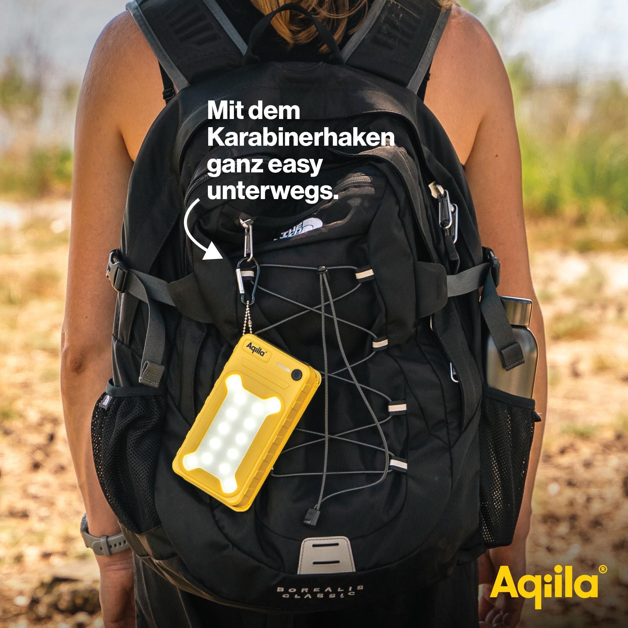 Rucksack, Rucksack, Outdoor, Gelbe Batterie, Zubehörtasche
