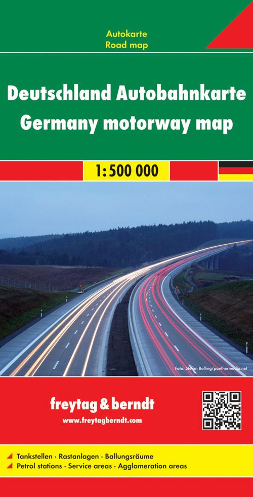 F&B Deutschland Autobahnkarte Straße, Autobahn, Werbung, QR Code