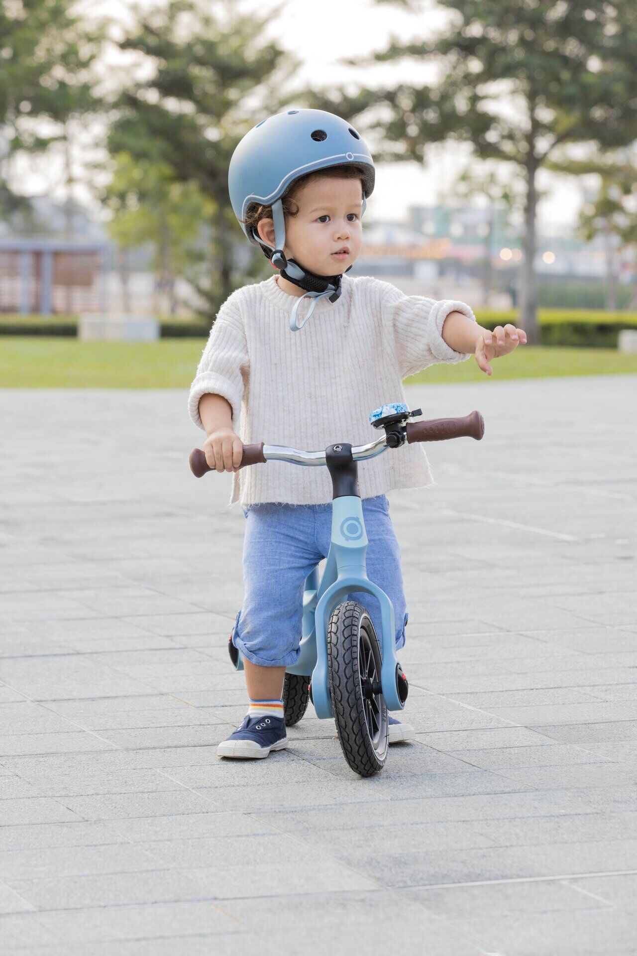 Transport, Fahrzeug, Kleinkind, Kinderrad, Laufrad, Fahrrad, Blau, Rad