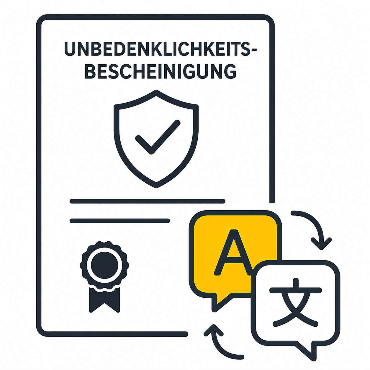 Zertifikat, Übersetzung, Sprache, Schutztitel, Dokument