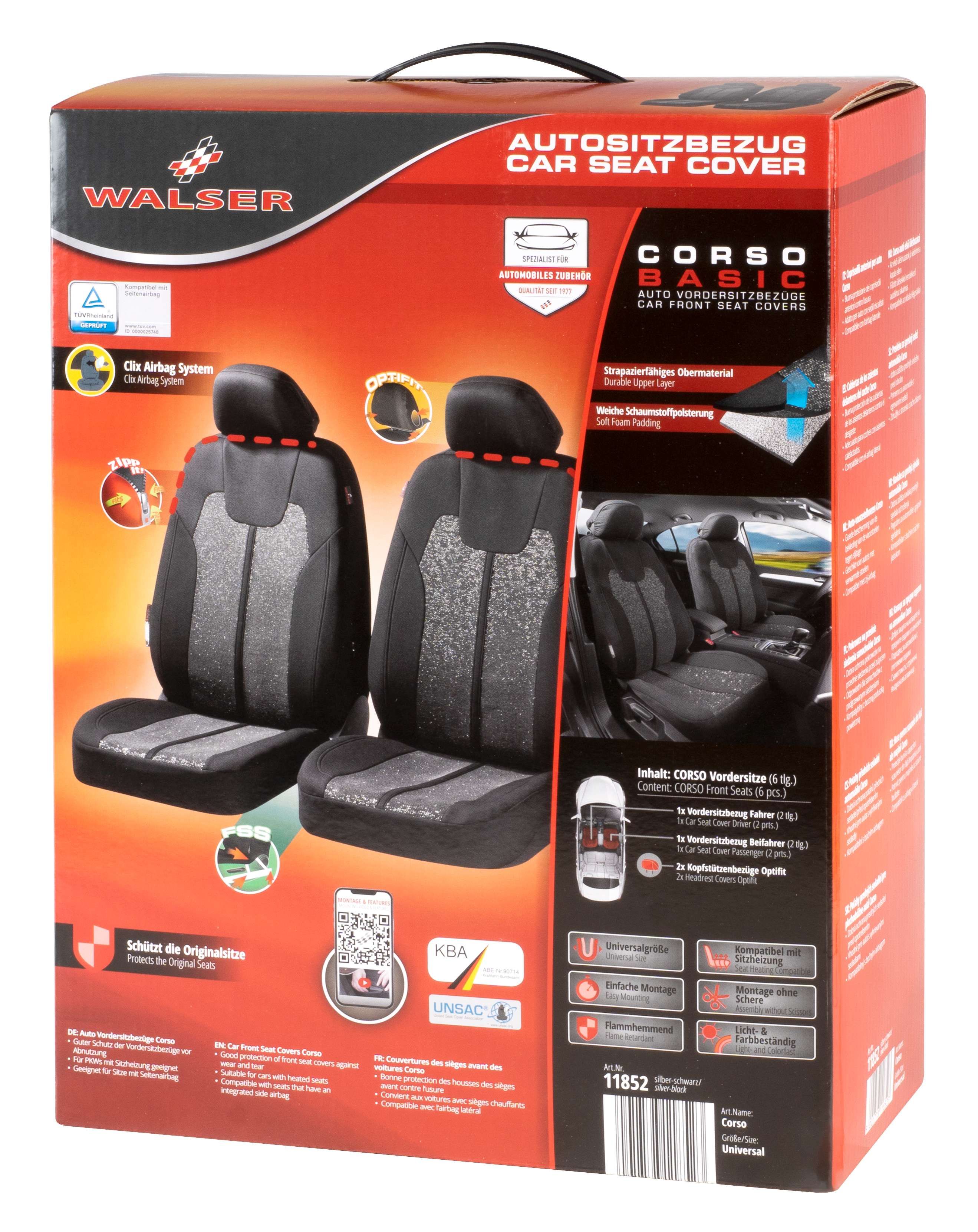 Autositzbezug Corso für zwei Vordersitze