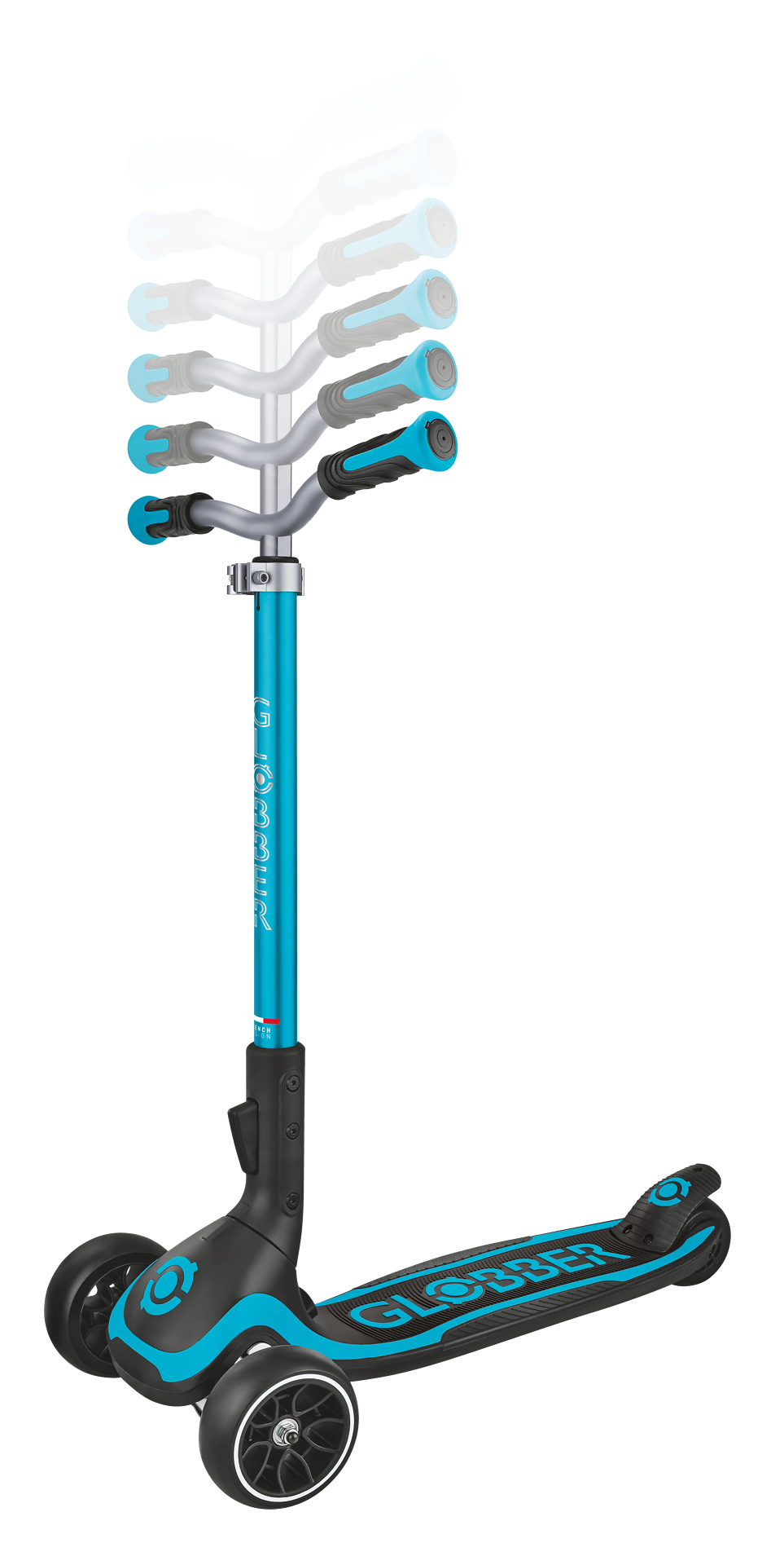 Transport, Fahrzeug, Kinderroller, Tretroller, Türkis, Rad