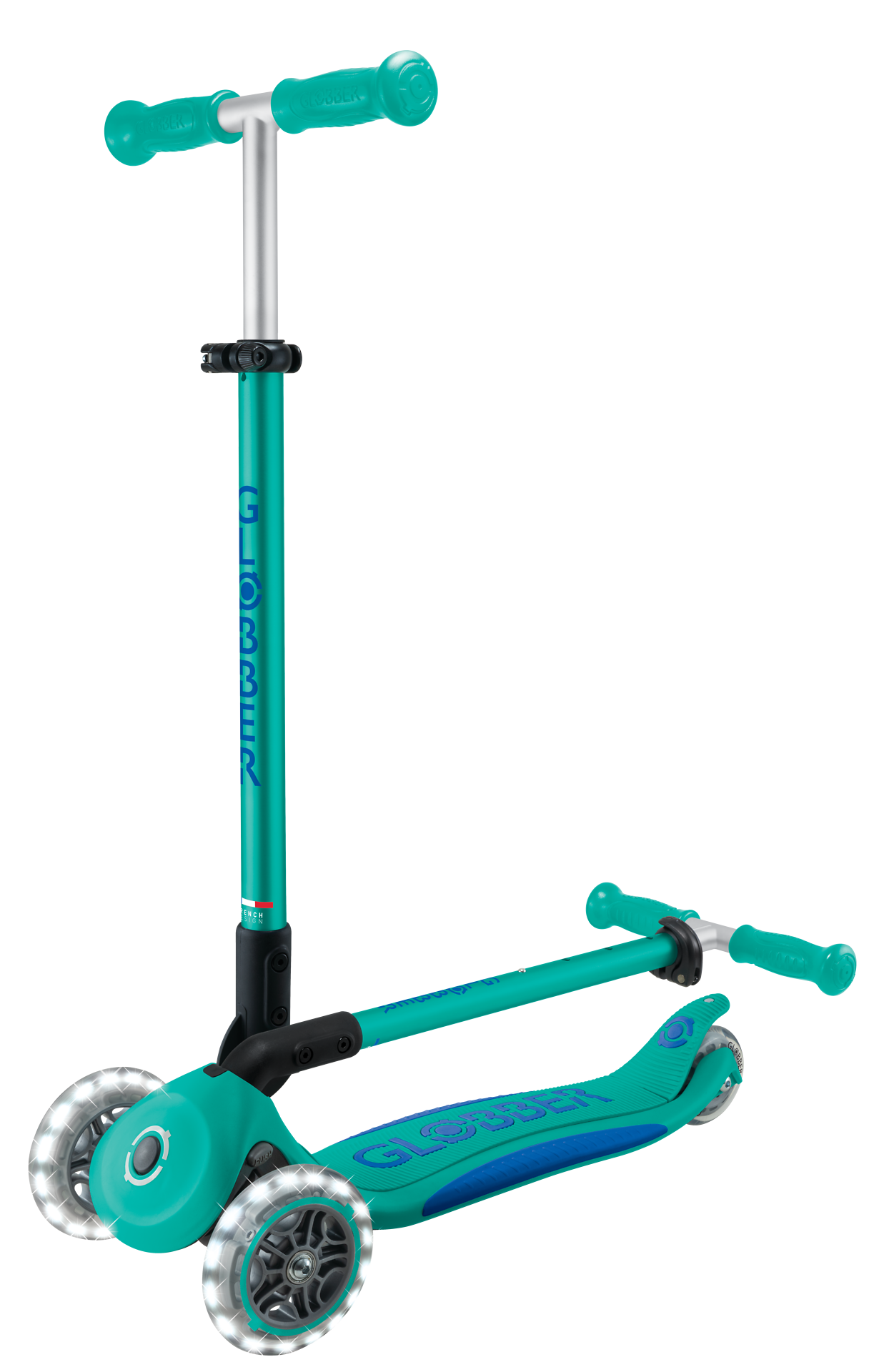 Transport, Fahrzeug, Kinderroller, Tretroller, Türkis, Rad