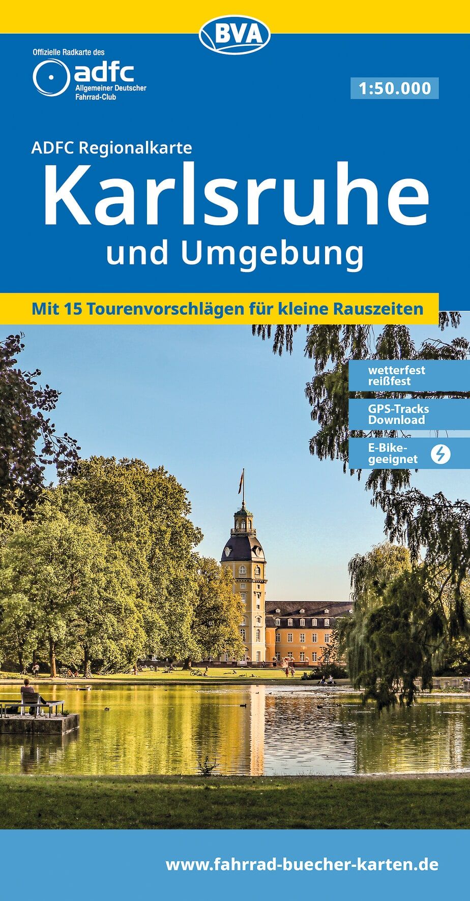 Tourenplan, Radtour, Seepark, Barockschloss, KV-Kartenlogo