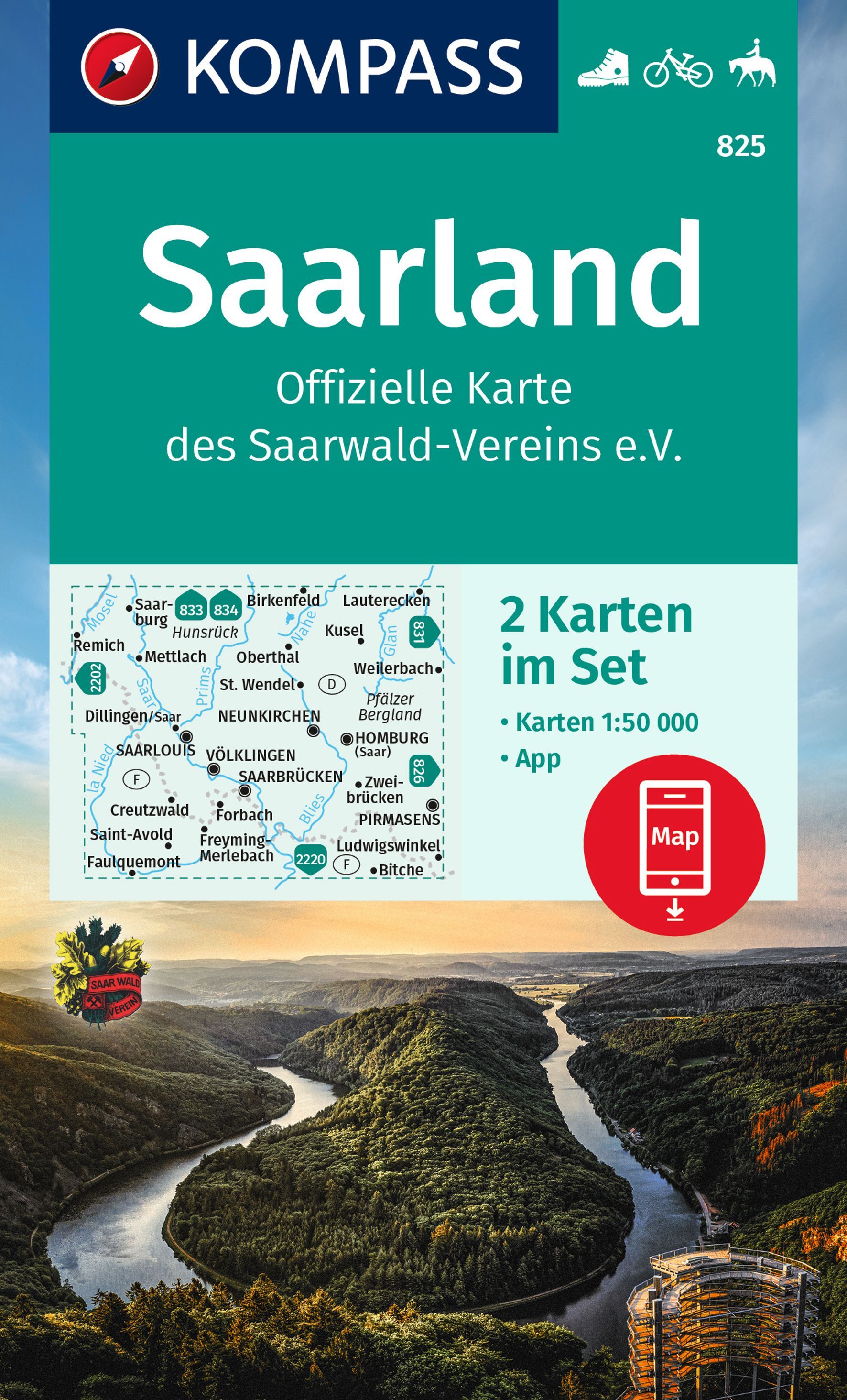 9783990449165 Cover , Karte, Saarland