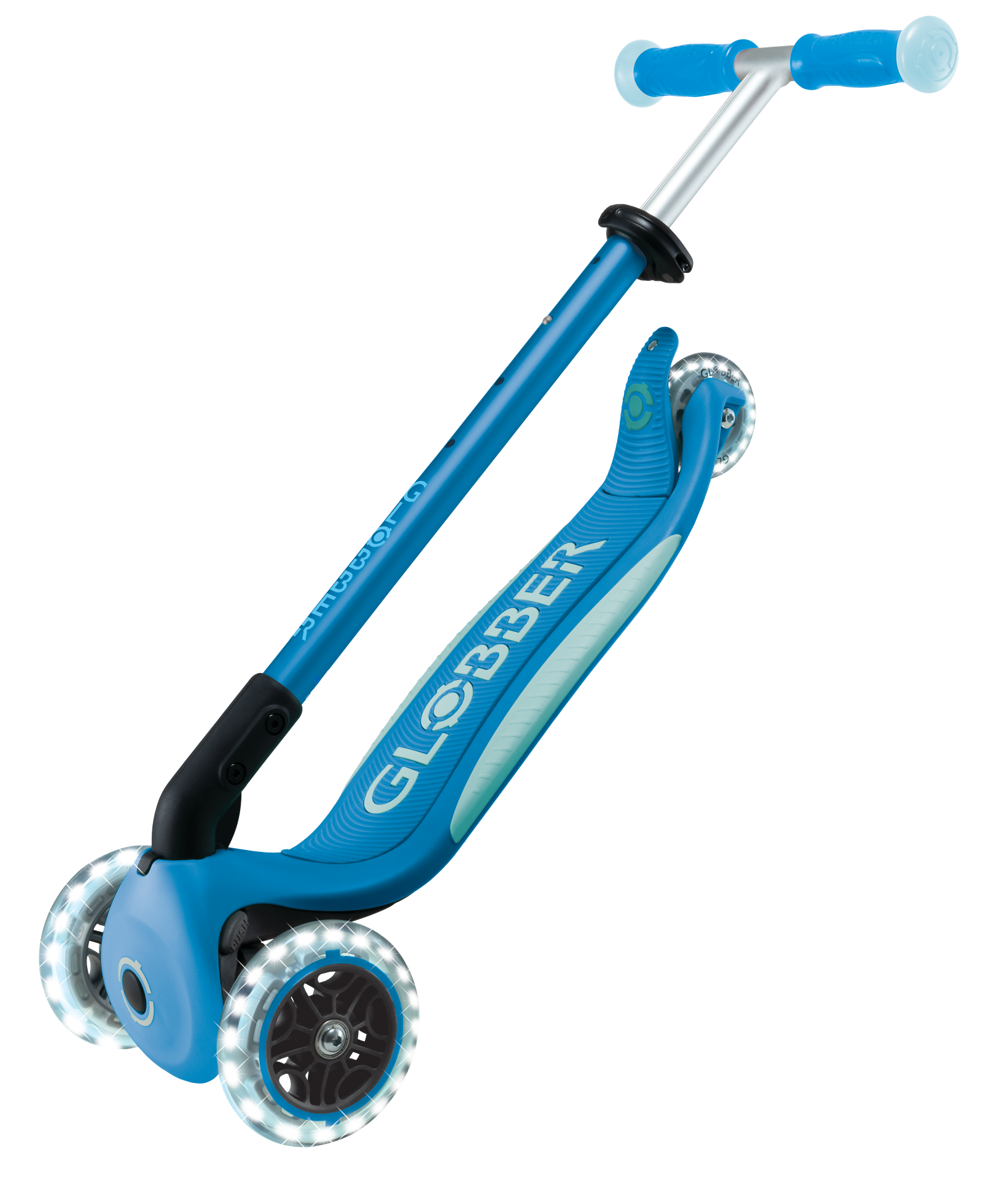 Transport, Fahrzeug, Kinderroller, Roller, Blau, Rad