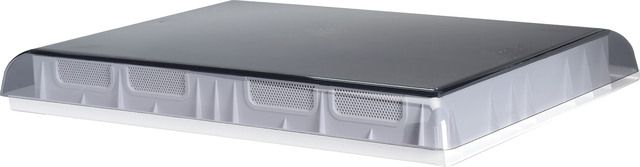 Dachhaube Weiß schwarz Belüftung