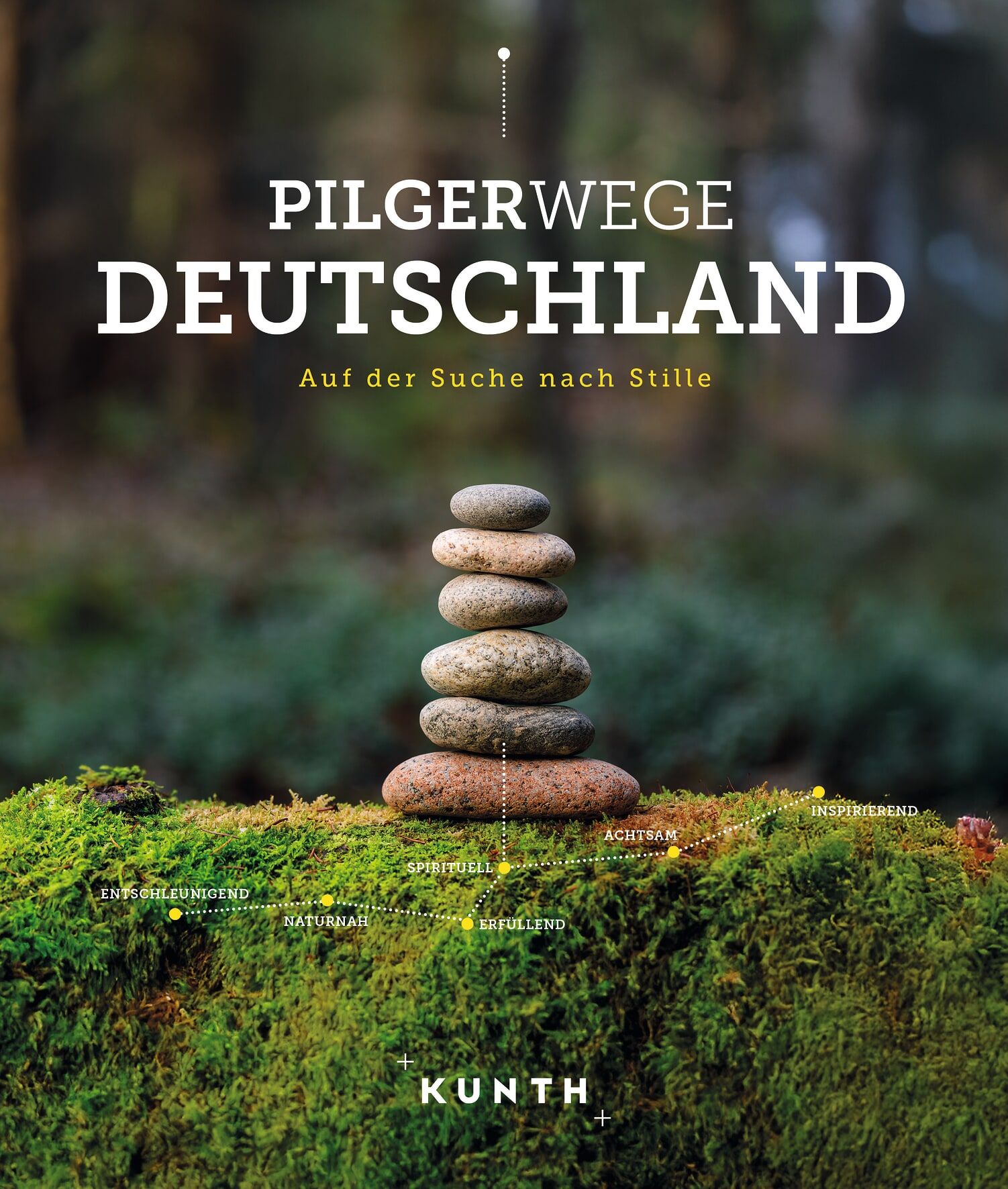 Buchcover, Pilgerwege, Deutschland, Steinturm, Mooslandschaft