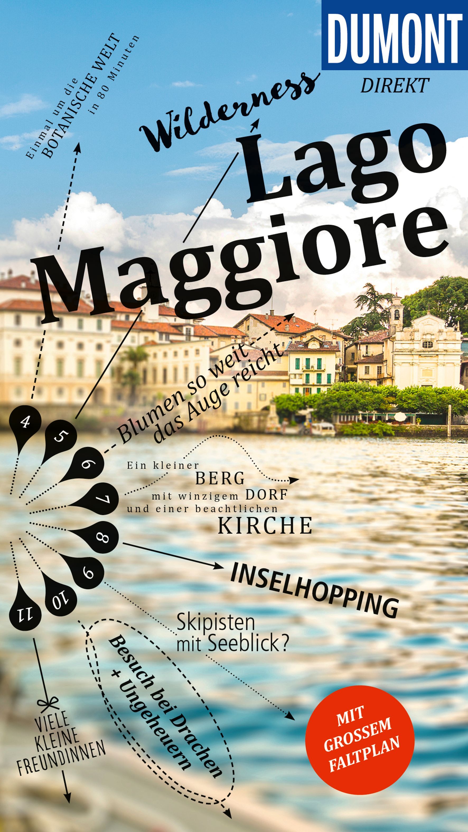 DuMont direkt Reiseführer Lago Maggiore Werbung, Plakat, Veröffentlichung, Buch,
