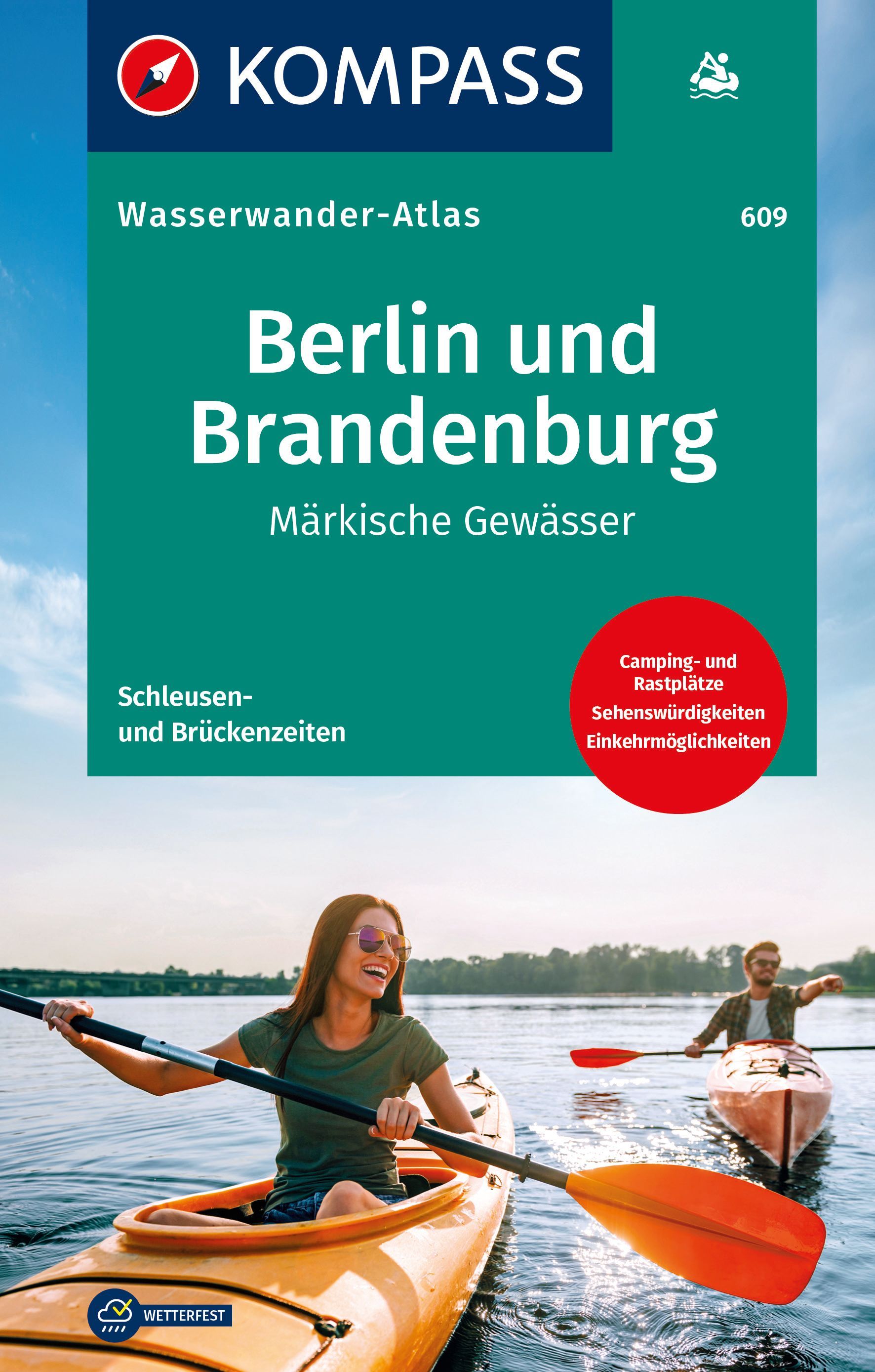 9783991216483 Cover Kompass Wasserwanderatlas Berlin und Brandenburg