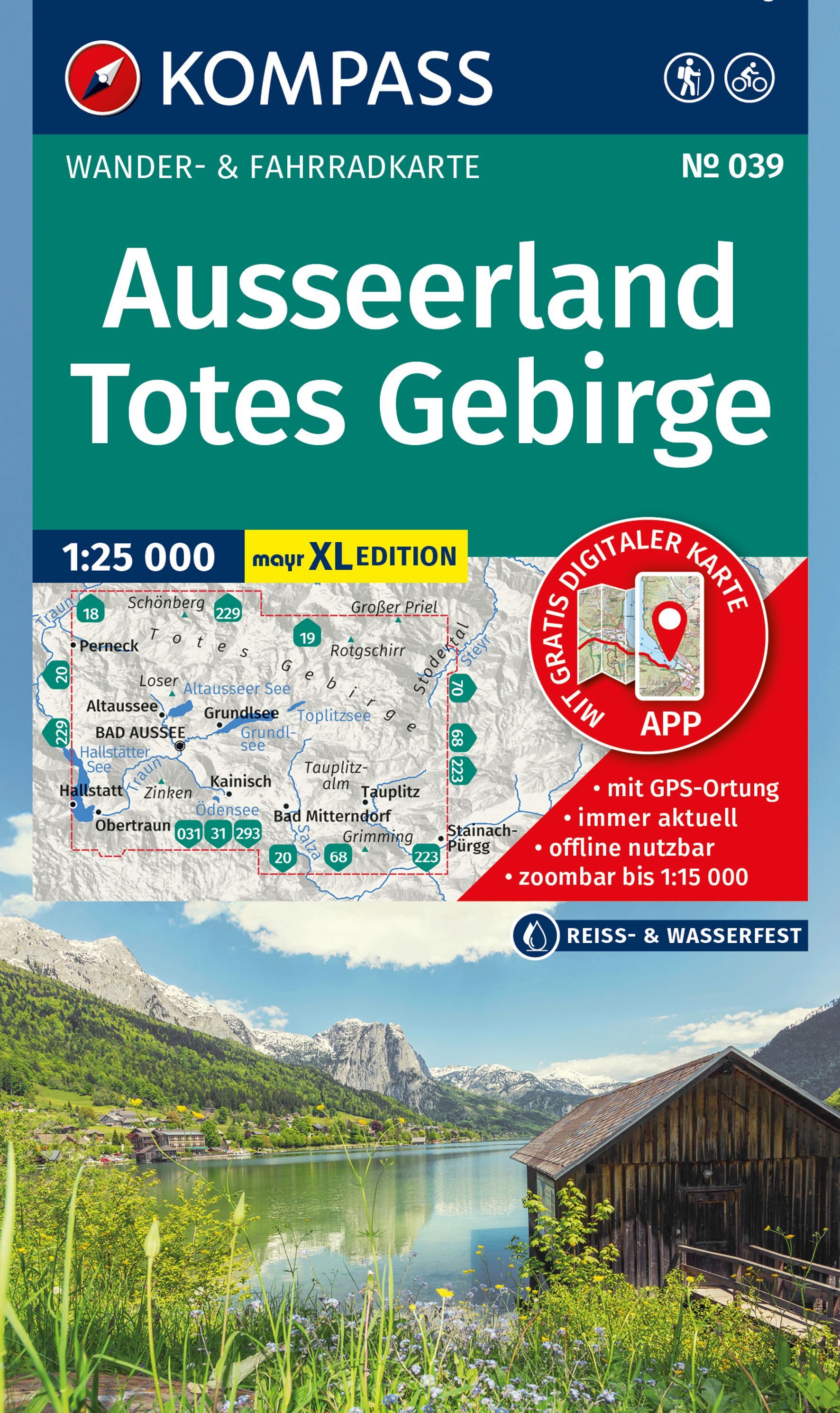 Wanderkarte, Totes Gebirge, Ausseerland, GPS-App, Karten-Edition