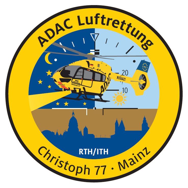 Fanpatch-Chr-77_Mainz4it6yiUtil1hz Fanpatch ADAC Luftrettung Christoph 77 Mainz