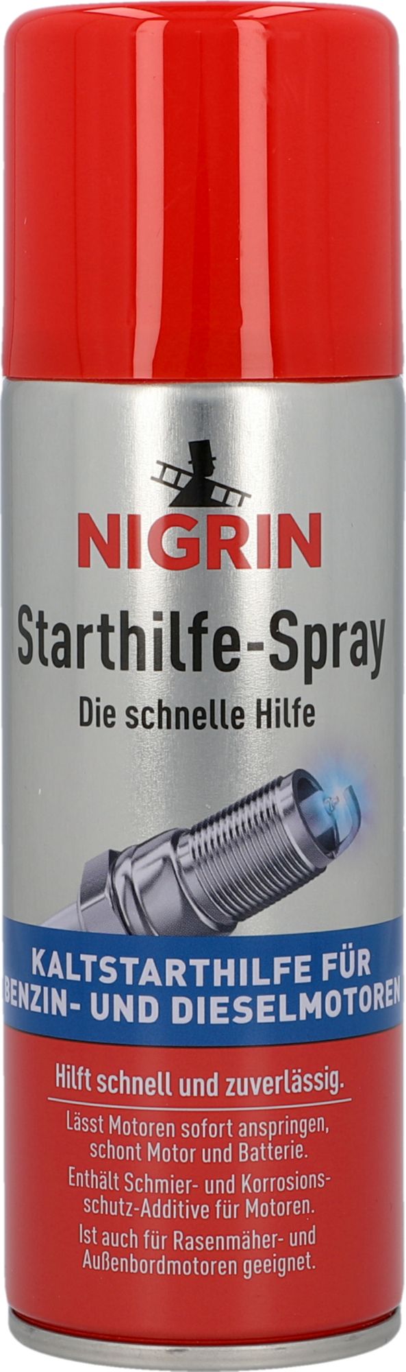 NIGRIN Starthilfe-Spray 200ml Kann, Spraydose, Zinn