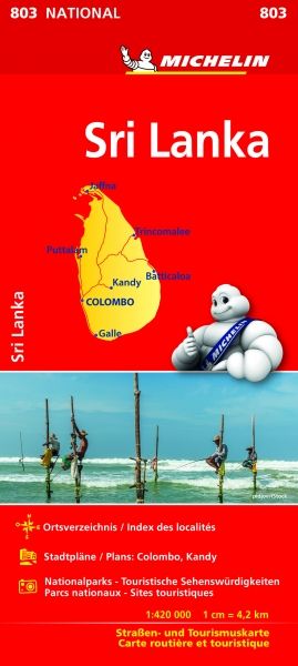 9782067238664kRVxbsuXsW1h3 Cover Michelin Nationalkarte Sri Lanka
