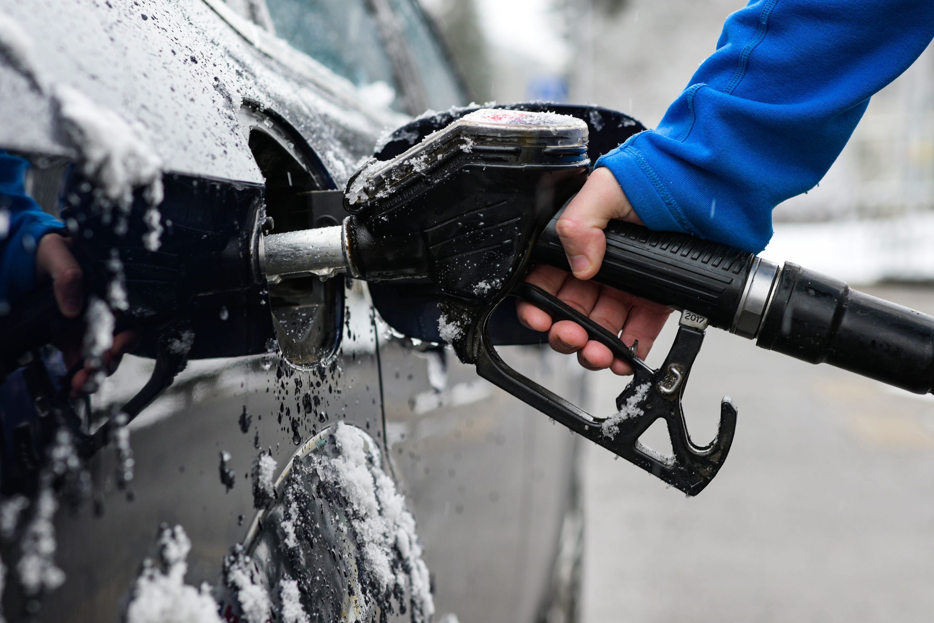 Kraftstoffpumpe, Autosport, Tankstelle, Kälte, Schnee