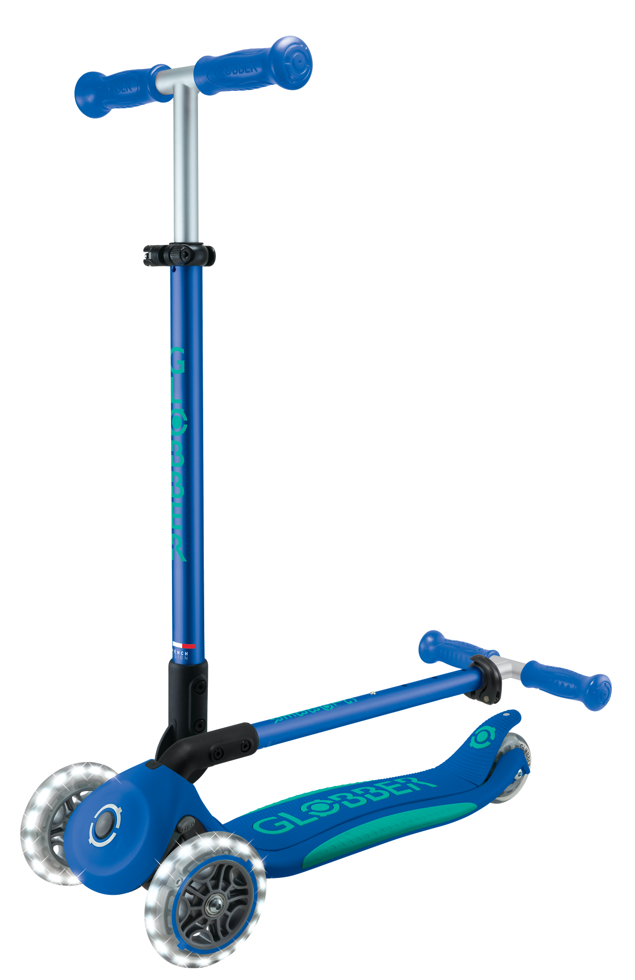 Kinderroller, Fahrzeug blau türkis