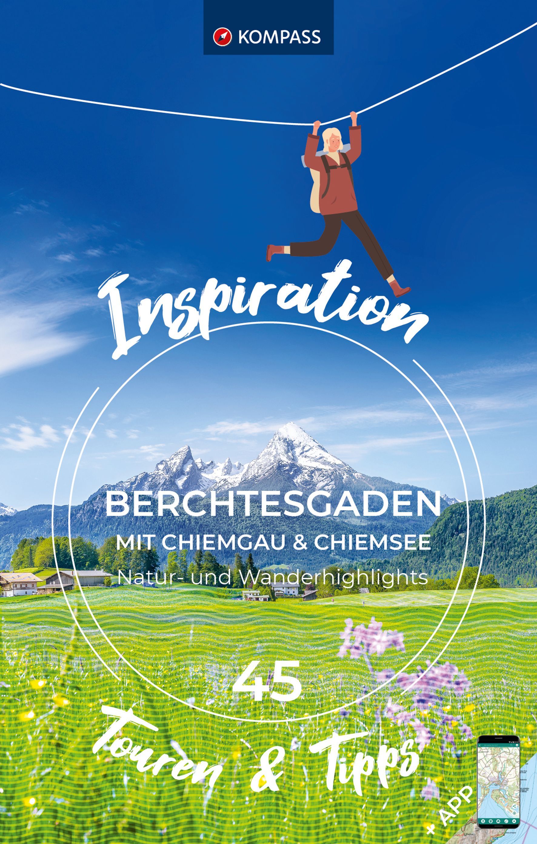 9783991540182 Cover Kompass Reisebuch Inspiration Bergesgaden. 45 Touren & Tipps
