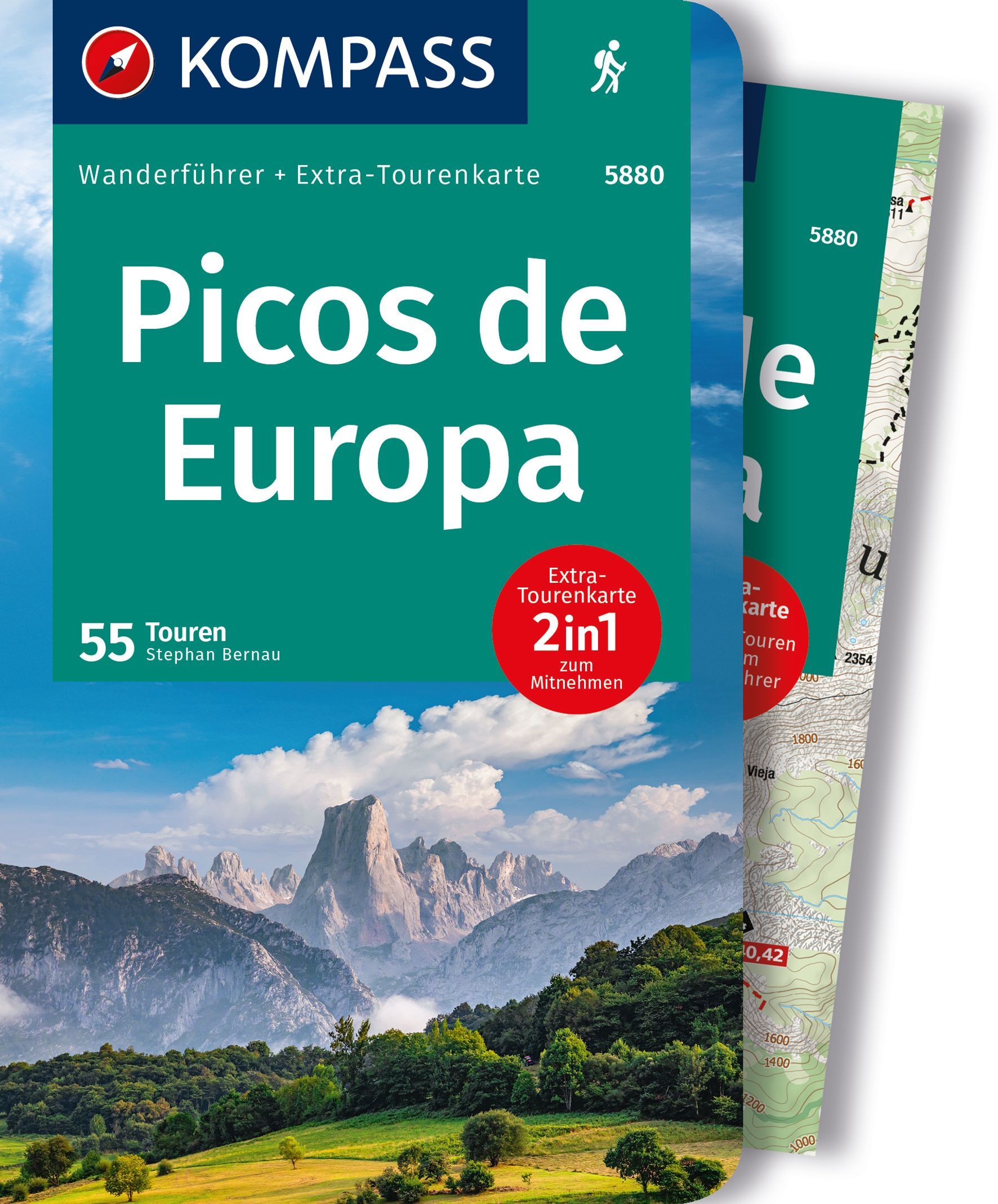 9783991216827 Cover Kompass Wanderführer Picos de Europa