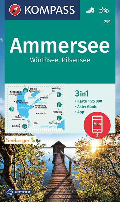 9783991213420 Cover Kompass Wanderkarte Ammersee