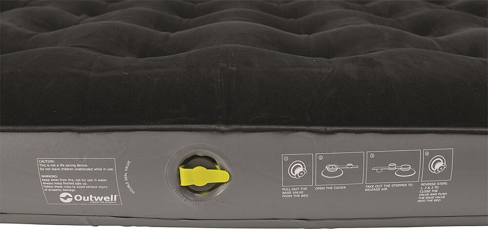 996157933 Luftbett Outwell Classic King. Detailansicht des Luftventils