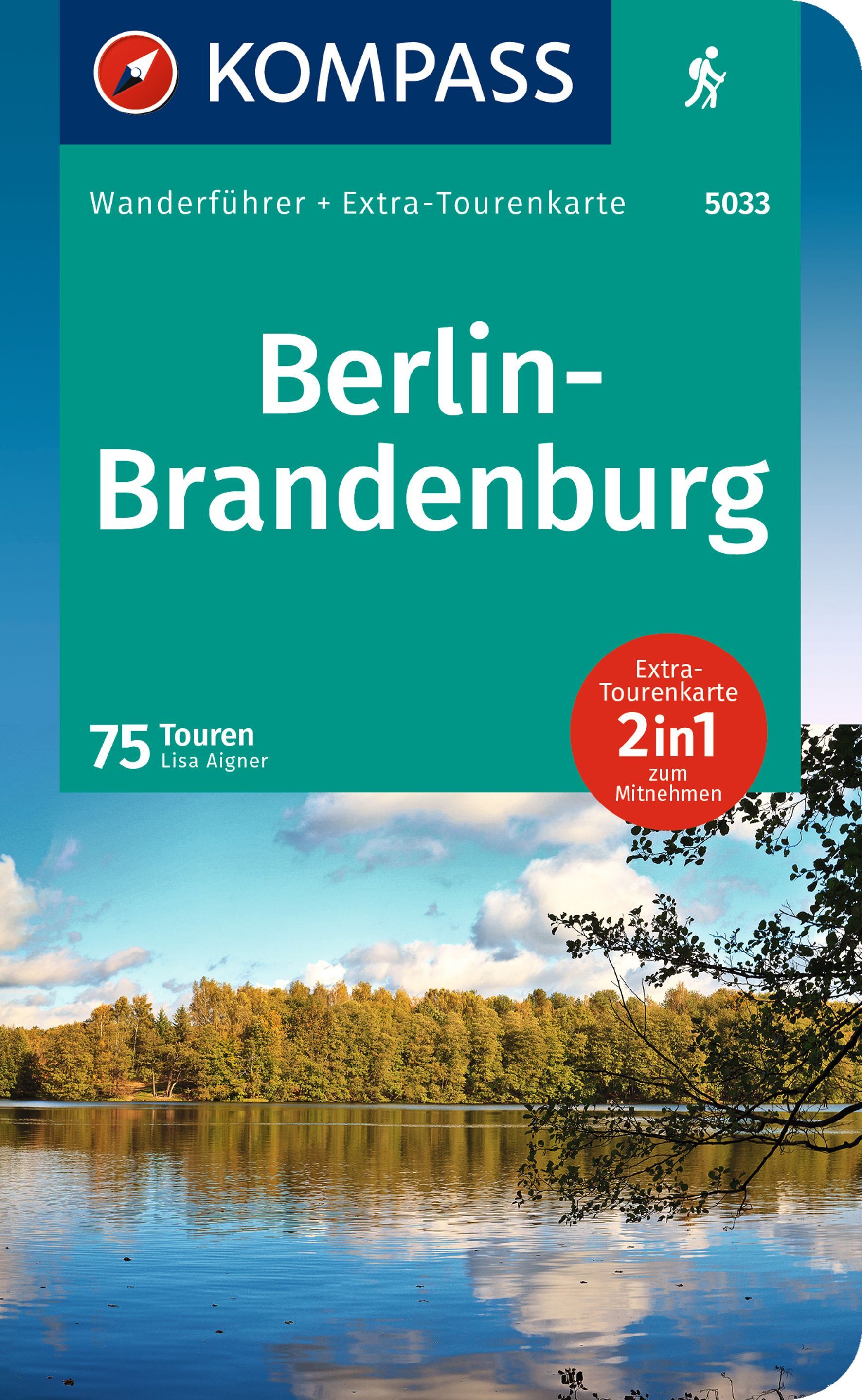9783991218494 Cover Kompass Wanderführer Berlin Brandenburg