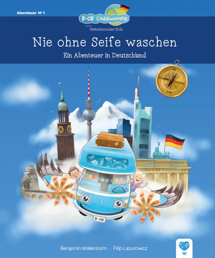 Cover-Band-1-2 Cover, Kinderbuch, Nie wieder ohne Seife waschen