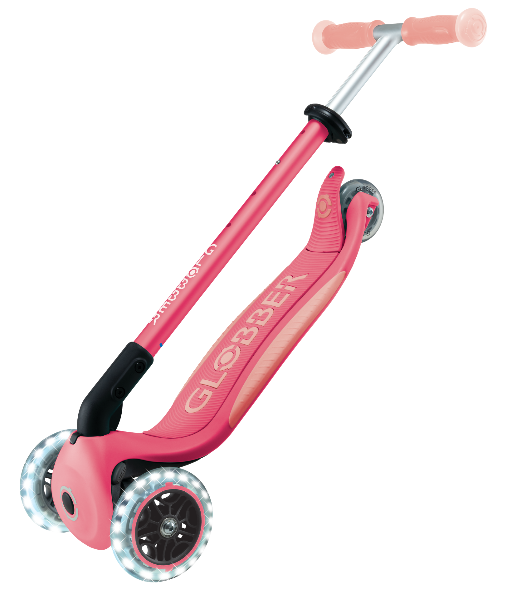 Transport, Fahrzeug, Kinderroller, Tretroller, Rosa, Rad