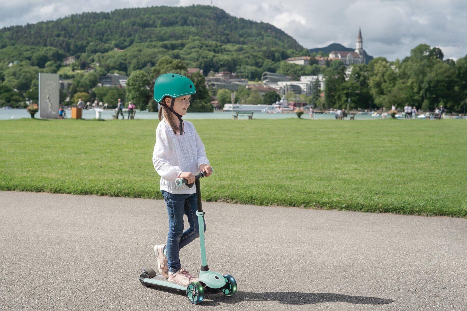 Transport, Fahrzeug, Kinderroller, Roller, Mint, Rad