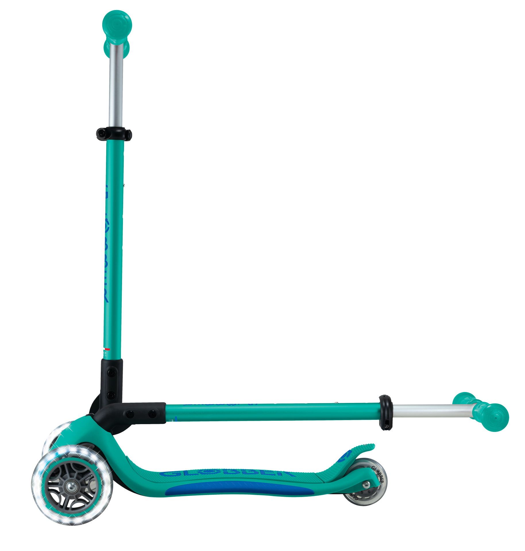 Transport, Fahrzeug, Kinderroller, Tretroller, Türkis, Rad