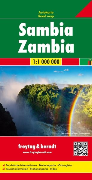 9783707913828aNfhtJUnDCNgj Cover Straßenkarte Sambia, Freytag und Berndt